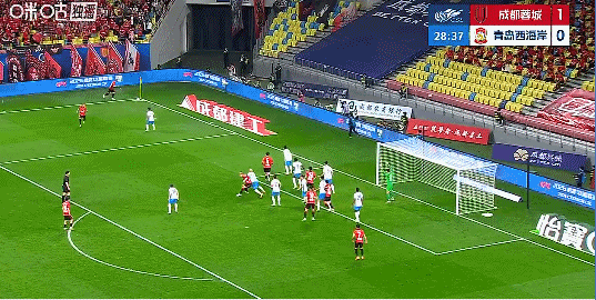 成都蓉城5-1大胜青岛西海岸 费利佩生日帽戏法助