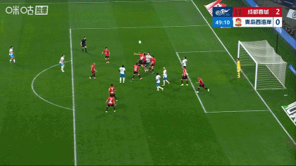 成都蓉城5-1大胜青岛西海岸 费利佩生日帽戏法助